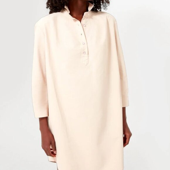 Pomander Place Tuckernuck Polly Dress Mini Collared Button Down Tan Brown Medium - Picture 8 of 10